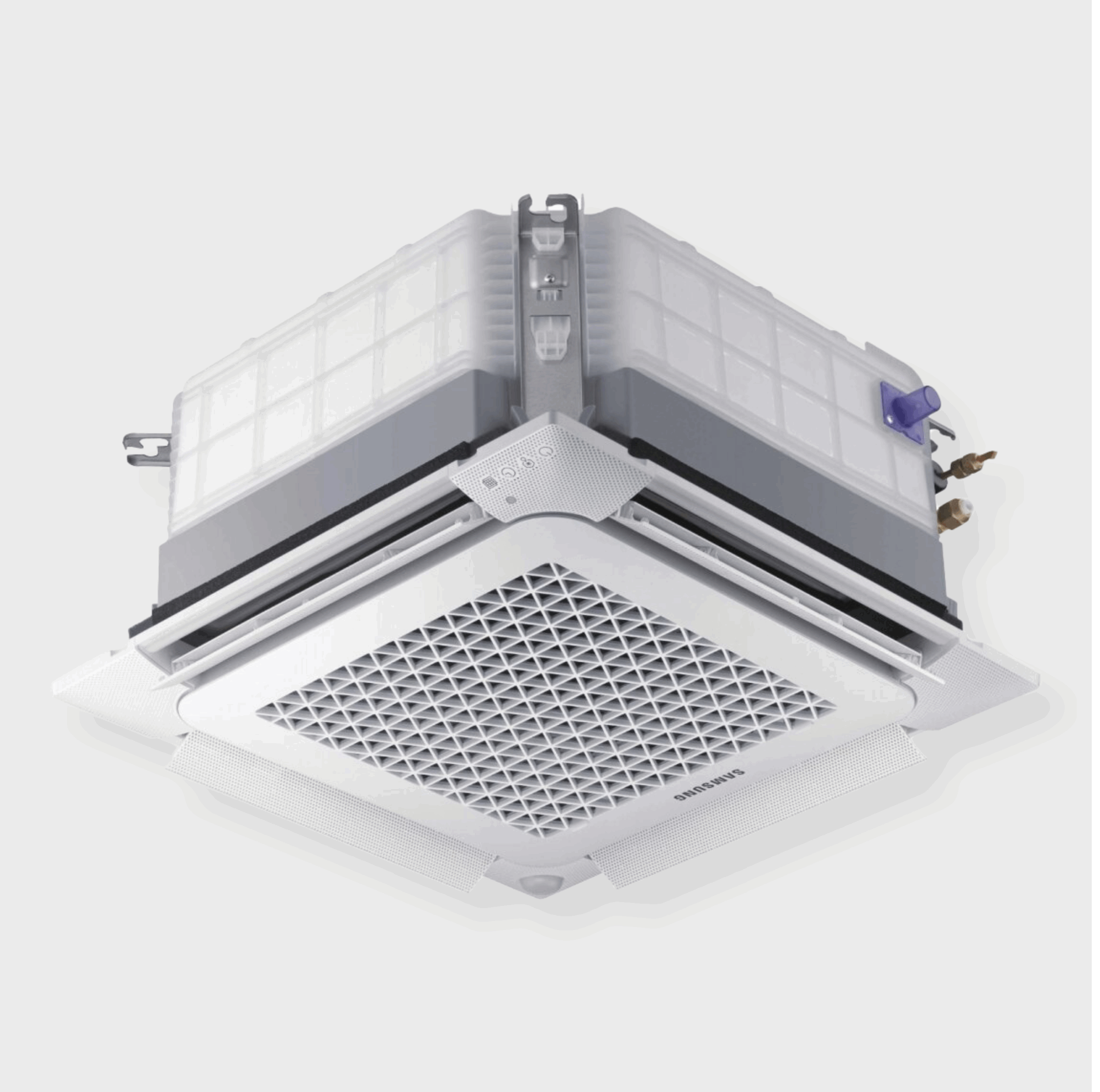 Samsung R32 WindFree™ Ceiling Cassette Mini Four Way 12000 Btu/Hr Inverter Air Conditioner (Wi-Fi Compatible) - Image 2